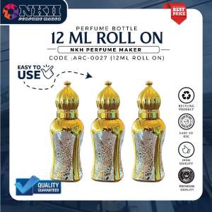 [1 PCS] BOTOL KOSONG MINYAK WANGI 12ML ARABIC ROLL ON (ARC-0027)