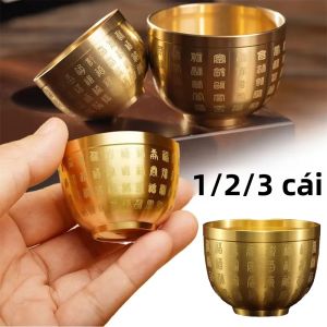Cốc Trăm Phúc Bằng Đồng Trang Trí Nhà Cửa Thu Hút Sự Giàu Có May Mắn Kho Báu Trang Trí Nhỏ Để Bàn Làm Quà Tặng Ý Nghĩa