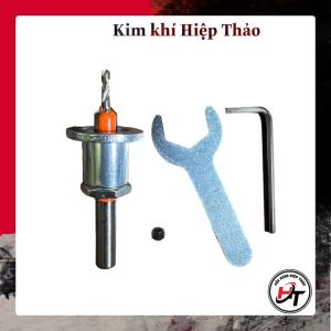 Mũi khoan âm vít gỗ có cữ chặn sắt 2 tầng mồi vít 3mm cao cấp MKAV-CU