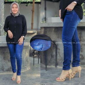 NEW LEGGING JEANS // JEANS PINGGANG KARET //LEGGING JEANS MELAR DAN STRECH