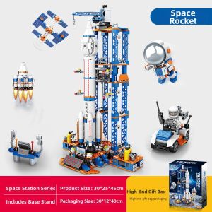 JIAAI | Educational Space Station Core Module Rocket Model Building Toy