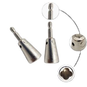Quickly Twister 1.5-6 Square 2-6 Way Twister Wire Twisting Tools 6mm Hexagonal Handle Electrician Wire for Power Drill Drivers