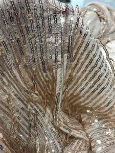 Vải kim sa cao cấp màu da co giãn (khổ 1m6)may đầm dạ hội đầm body áo dài đẹp thời trang