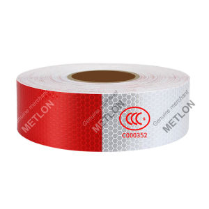 NIGHTEYE 30M High-Visibility Red & White Reflective Tape Waterproof Adhesive Car Safety Warning Sticker UV-Resistant Reflective Safety Line