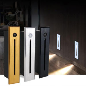 Smart Motion Sensor Wall Lamp Night Lighting Embedded Induction LED Wall Light Stair Step Corridor Footlight Waterproof Outdoor