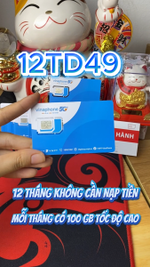 SIM 4G5G VINAPHONE TRỌN GÓI 1 NĂM GÓI FHAPPY ( 2GB/NGÀY ) / 12TD49 ( 100GB/THÁNG ) DATA TỐC ĐỘ CAO - SIM CHÍNH CHỦ DÙNG TRỌN ĐỜI  . FREESHIP - CHƯA KÍCH HOẠT.
