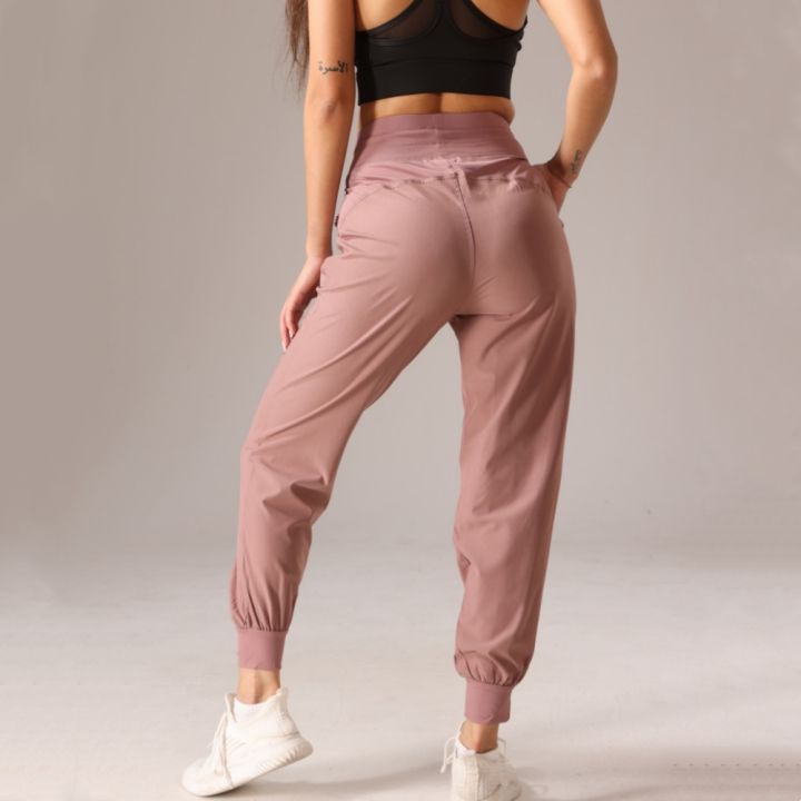 Fabric Drawstring Running Sport Joggers Women Quick Dry Athletic