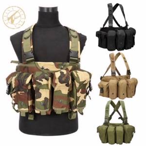 313(Ready stock 3 days delivery)High Quality Outdoor Tactical Chest Rig Vest Molle Pouch Simple Military ACU Tactical Vest With Magazine Pouch Ak Apron Vest Outdoor Field Combat Camouflage Vest Cs Real Person Training Wear Tactical Vest Mil