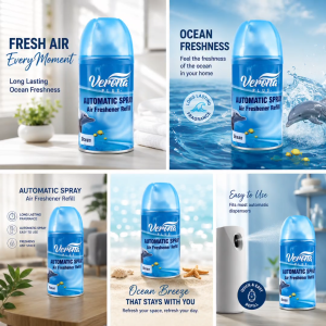 Verona Automatic Spray Air Freshener Refill 250ml - Ocean Scent