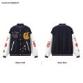 JNXS | Vintage Embroidered Loose Fit Fall Baseball Jacket. 