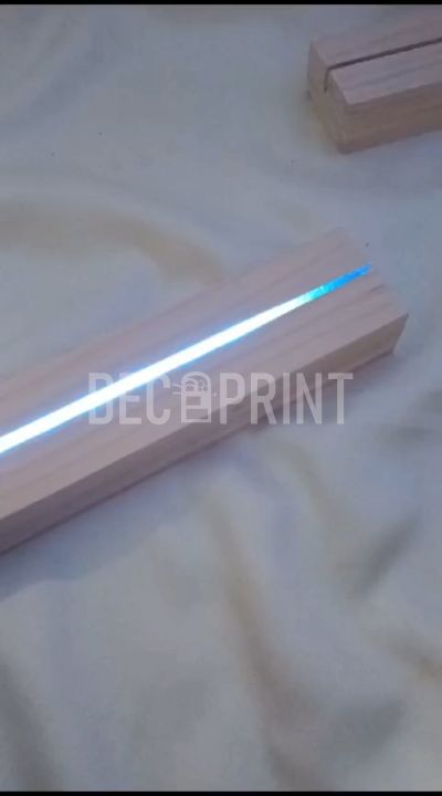 SidsWood [SL20] Dudukan Kayu LED A4 Panjang 20cm – Stand Kayu Jati ...