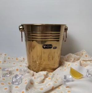 ถังแช่ไวน์ สแตนเลส ขนาด 7.8 นิ้ว *7.8 นิ้ว  จุได้ 4.5 ลิตร wine Bucket ไม่เป็นสนิม