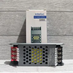 INTERLUC TRAFO 80W ADAPTOR DRIVER POWER SUPPLY 6,6 AMPERE 12V LED STRIP CCTV BAGUS BERKUALITAS