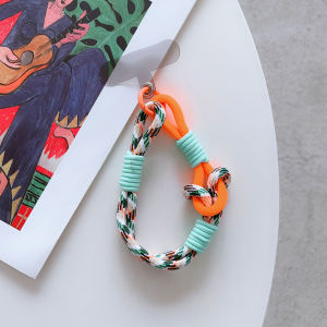 Universal Short Woven Mobile Phone Lanyard Bracelet New Style Multicolor High-End Feel Men Women Popular Hand Chain