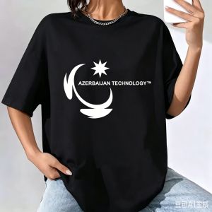 Sanrio | Azerbaijan Technology Meme T-Shirt Cotton Short Sleeved T Shirt Round Neck Loose and Base TShirt for Men Women Basic Tee