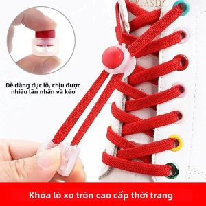 1 Đôi Dây Giày Co Giãn Nhiều Màu Sắc Không Cần Buộc Khóa Lò Xo Khóa Nhanh Cho Giày Sneaker Nam Và Nữ Giày Loafer Phụ Kiện Giày 100CM