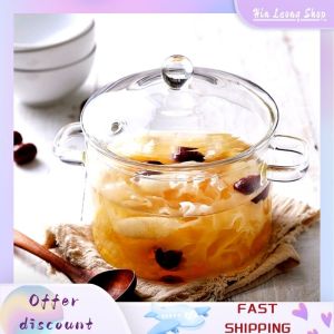 Kitchenware Borosilicate Glass Pot Safe Noodle Cooking Pot Heat Resistant Serving Soup Bowl