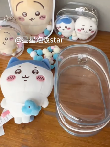 Chiikawa Plush Toy ตุ๊กตา พวงกุญแจ จีคาวะ +กระเป๋าจี้ใส