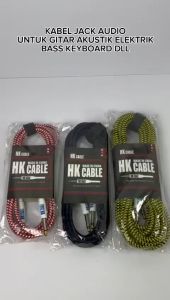 KABEL JACK AUDIO MUSIK CABLE GITAR AKUSTIK ELEKTRIK BASS KEYBOARD