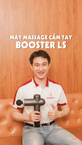 Súng massage giãn cơ Booster Lightsaber 126W – 4 chế độ 5 tốc độ 6 đầu massage chuyên sâu giảm đau nhức cơ bắp phục hồi nhanh