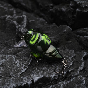 BLUX Surface Lure Bug Fat Little Rocker Rock Bass water Bionic Insect Fake Bait for Fishing in Rivers Lakes Reservoirs Streams