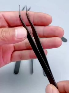 Precision Tweezers Set ESD Anti-Static Stainless Steel Tweezers Repair Tools for Electronics Repair Soldering Craft Tools