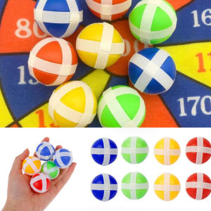 24pcs เด็ก DART Velcro Sticky Ball Sticky Ball DART เกม Interactive อุปกรณ์เสริมบ้านโรงเรียนเด็กกลางแจ้ง happy-time