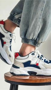 Peps Sepatu sneakers Pria Keren Bahan Suede Elastis Import Terbaru – Thunder