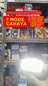 Senter Kepala SUNPRO S-31: Cahaya Super Terang & Motion Sensor