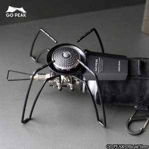 GOPEAK Spider Stove Black Spider Folding Card Stove Camping Tableware Camping Kitchenware Camping Barbecue Stove Gas Stove