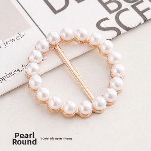 Versatile Knot Ring Silk Scarf Buckle Womens T-Shirt Decorative Waist Belt Clasp Fashionable Korean Style Accessory