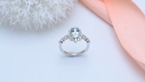 Garnet 2.85 Carat Đỏ Tự Nhiên Nhẫn Nữ Bạc 925 Trang Sức Thiết Kế Đặc Biệt Độc Đáo Đính Hôn Đám Cưới Quà Tặng Sinh Nhật Thương Hiệu