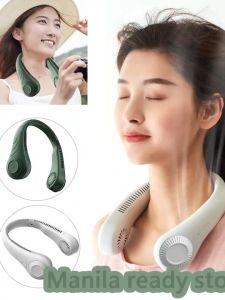 Portable Neck Fan Rechargeable 4000mah Bladeless Mini fan Mute Sports Fans For Outdoor Hanging Neck Fan Mini/Hand-Held Fans Portable Electric Fan