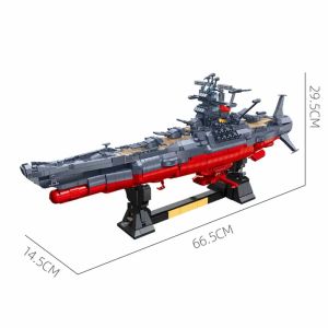 Military Space Astral Vanguard Battleship MOC Building Blocks Set Toys With Light Adult Educational for Gifts 2465pcs