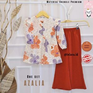 "NCC" Usia 1-5 tahun Setelan Panjang anak Perempuan AZALIA Oneset Baju anak Cewek Murah