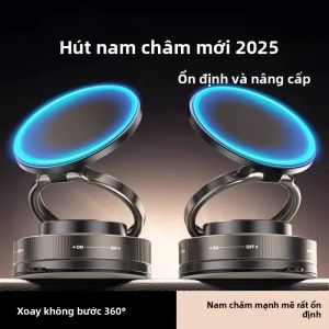 360 ° Giá Đỡ Điện Thoại Từ Tính Có Thể Xoay Được Cho Ô Tô Giá Đỡ Đa Năng Có Thể Gập Lại Và Điều Chỉnh Được Tương Thích Với iPhone Và Các Điện Thoại Khác Màu Đen