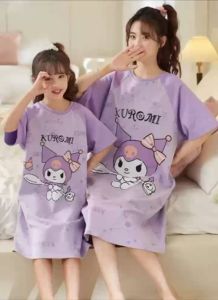 Kari Mother And Daughter KUROMI 2in1 Home Wear Parent-Child Dress Pajama
