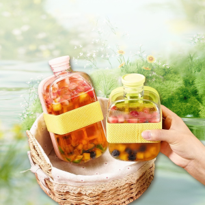 ซิลิโคน One-Click น้ําแข็งแม่พิมพ์ขวด Cooler ถ้วยฟางถาดน้ําแข็งพร้อมฝาปิดสําหรับตู้แช่แข็ง Creative NO TOUCH แม่พิมพ์สําหรับฤดูร้อน