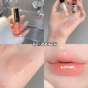 Fruity Crystal Jelly Lip Oil Hydrating Plumping Lip Coat for Lipstick Clear Lip Plumper Serum Tint Lips Care Makeup Cosmetic