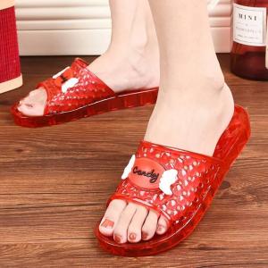 Dép Đế Phẳng Đế Dày Ngoài Trời Mùa Xuân 2023 Đế Nhựa Chống Trượt Thoải Mái Cho Nữ Dép Xăng Đan Trong Suốt Đế Dày