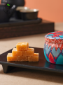 Handmade Honeyed Pear Lozenges Minty Sweetened Snacks Throat Soothers Tin Can Autumn Winter Recommended Speciality Candy Treats. 
