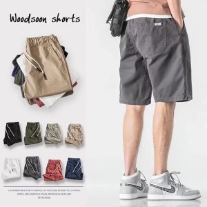 Pure Cotton Shorts for Mens Summer Loose Fitting Casual New Versatile Sports Pants for Mens Beach Pants