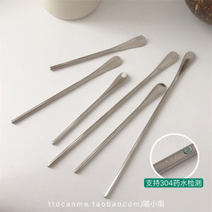 Long Handle Coffee Spoon Stainless Steel 304 Korean Style Bar Mixer Honey Ice Spoon Extended Shortened Commercial Use