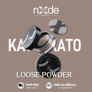 KATO-kato Loose Powder Oil-controlling Makeup Setting Powder Long-lasting Waterproof and Sweat-proof Pearlescent Facial Makeup