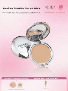 CARMELA Velvet Foundation Cream Perfect Coverage Moisturizing Long-lasting Dry Skin Friendly Air Cushion Flagship Store