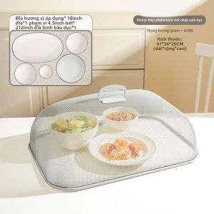 MONLEYTA | Màn chắn thức ăn thừa thoáng khí hình chữ nhật dùng tại nhà chống muỗi loại bỏ côn trùng dùng để che thức ăn trên bàn