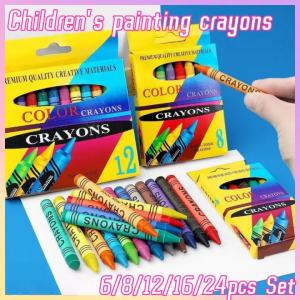 6/8/12/24pc Set Generic Crayon Crayons Set School Supplies Art Painting Pens Stationary Gift