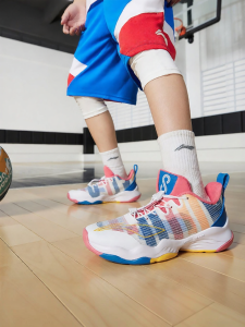 LI-NING KIDS | Professional Junior Basketball Shoes for Autumn Breathable Lightweight Training