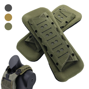 1PC/2PCS Tactical Shockproof Pressure Relief Shoulder Pad Outdoor Breathable Cushioning Non-slip Shoulder Pad Backpack Vest Acce