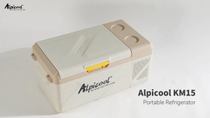 Alpicool KM15 Car Refrigerator APP Control 15L Single Zone Compressor Cooling 12V/24V 220V Car Home Use Portable Freezer